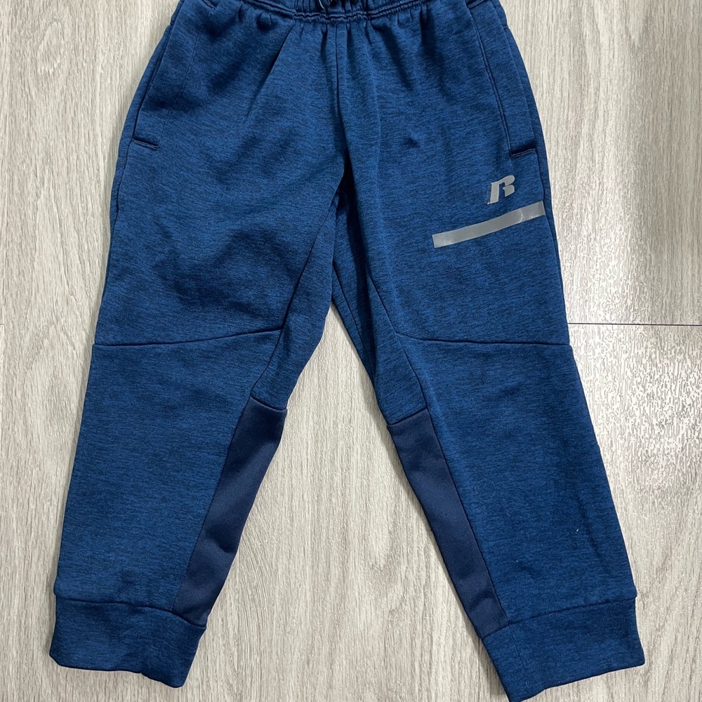 Russell Athletic Blue Joggers with Elastic Waistband and Cuffed Ankles